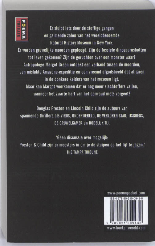 De vloek van het oerwoud / Pendergast thriller / 1 achterkant