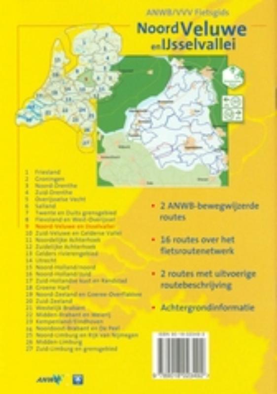 Noord-Veluwe en IJsselvallei / ANWB fietsgids / 9 achterkant