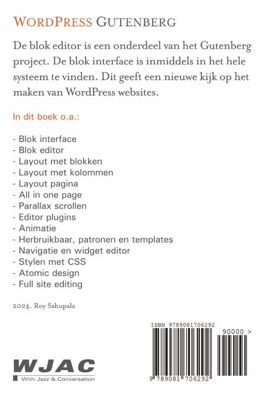 WordPress Gutenberg achterkant