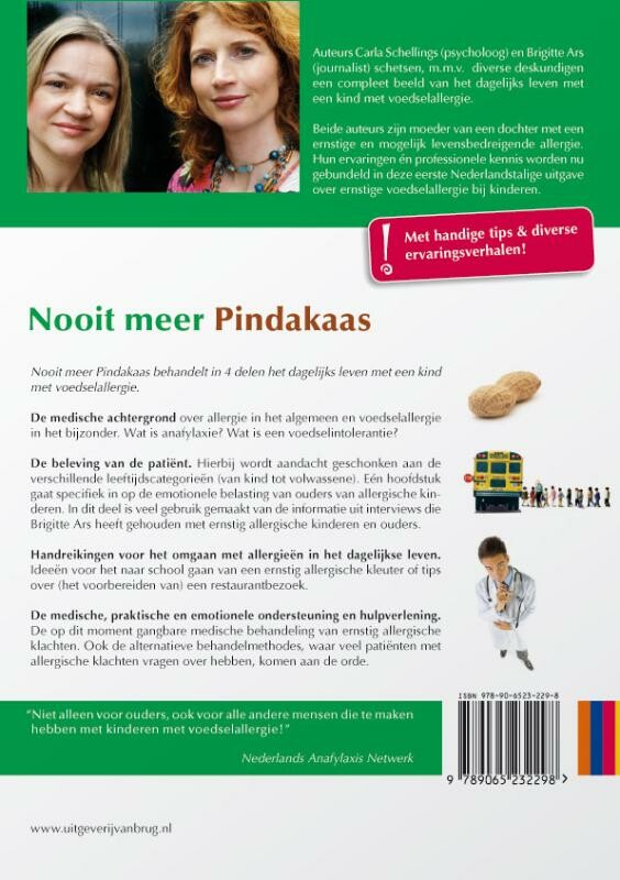 Nooit meer pindakaas! achterkant