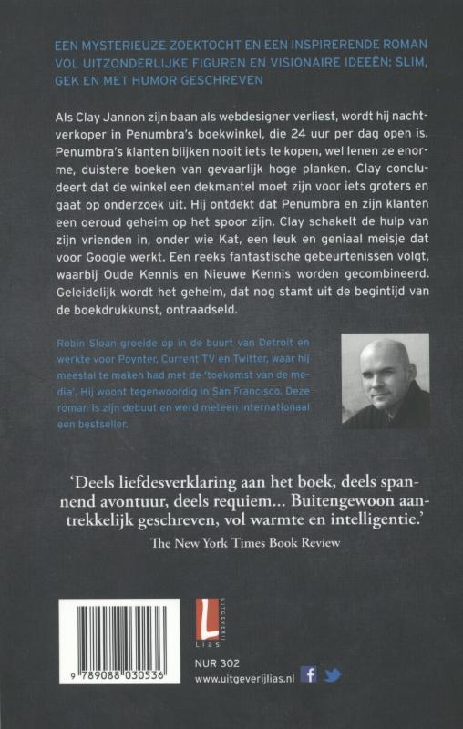 Het geheim van Penumbra's boekwinkel achterkant