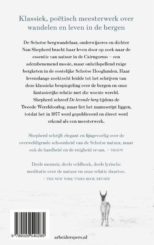 De levende berg De levende berg achterkant