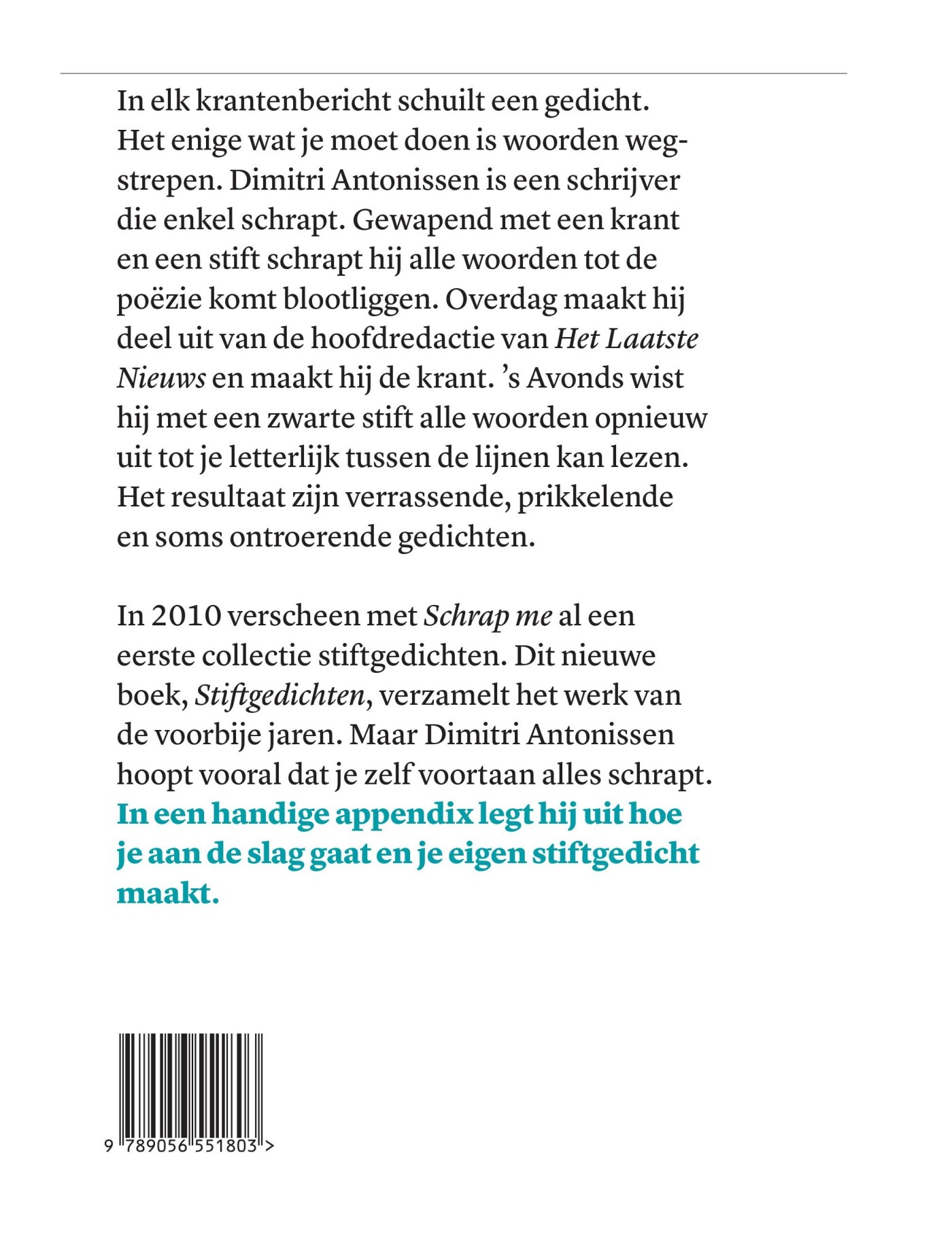 Stiftgedichten achterkant