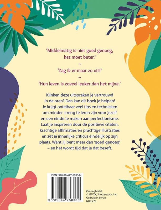 Niet perfect is ook perfect achterkant