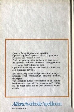 De vlieger van opa / Zonneboek achterkant
