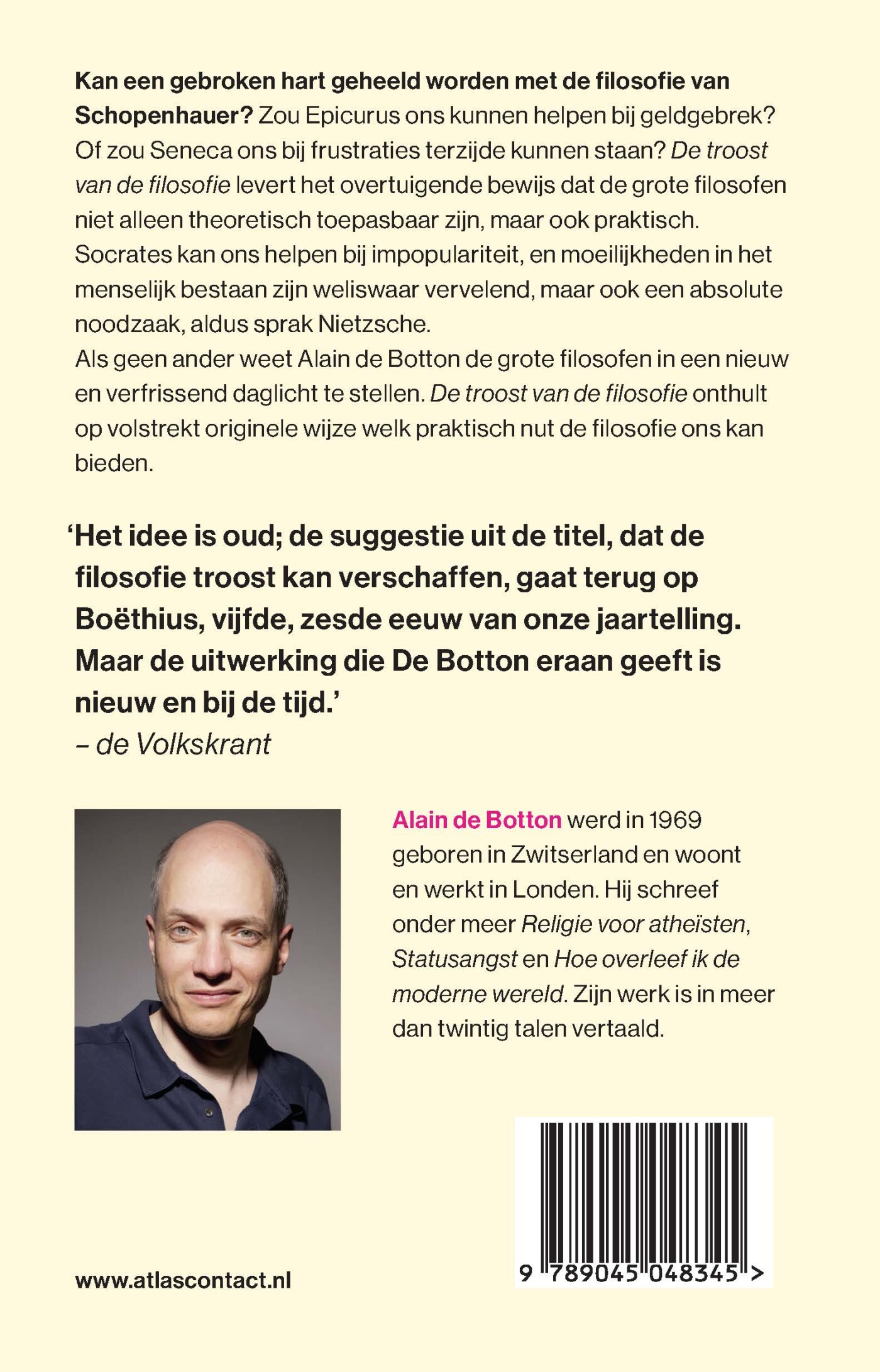De troost van de filosofie achterkant