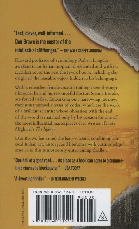 Inferno / Robert Langdon / 4 achterkant