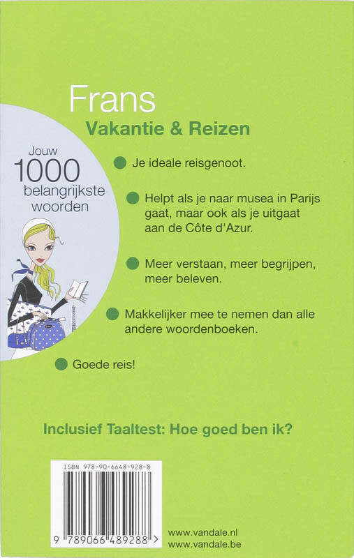 Frans / vakantie en reizen / Jouw 1000 belangrijkste woorden achterkant