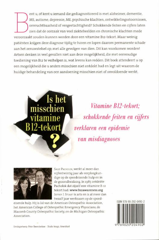 Is het misschien vitamine B12 tekort? achterkant