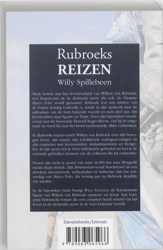 Rubroeks reizen achterkant