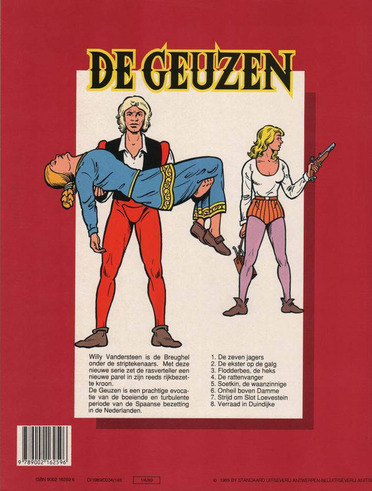 Verraad in Duindijke / De Geuzen / 8 achterkant