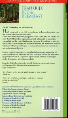 Bed & Breakfast Frankrijk / Alastair Sawday's special places to stay achterkant