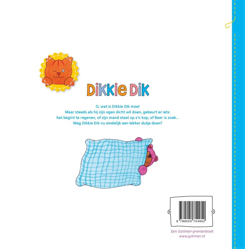 Dikkie Dik - Welterusten Dikkie Dik achterkant