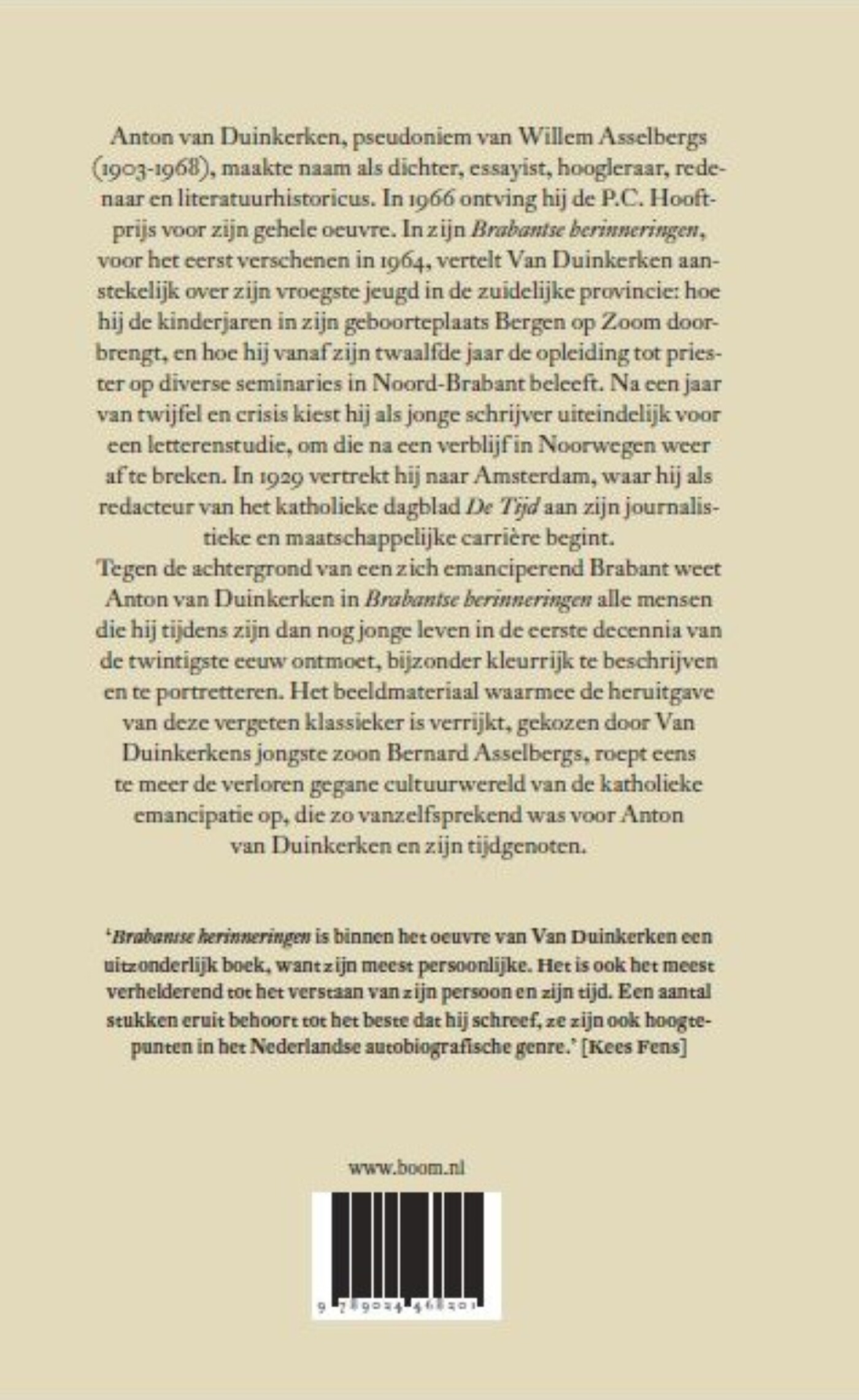 Brabantse herinneringen achterkant