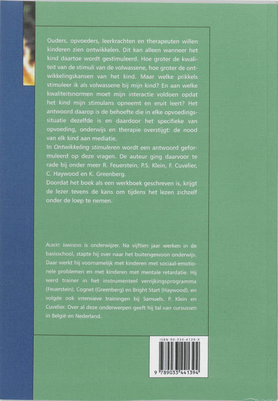 Ontwikkeling stimuleren Werkboek Ontwikkeling stimuleren Werkboek achterkant