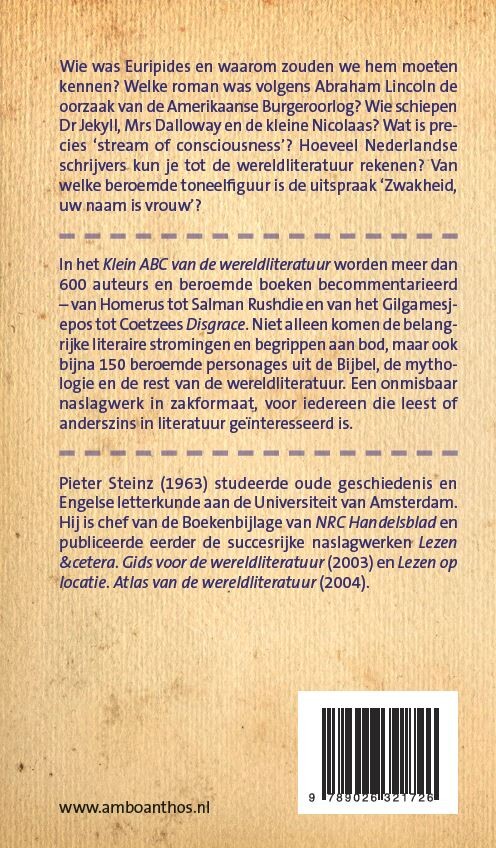 Klein ABC van de wereldliteratuur achterkant