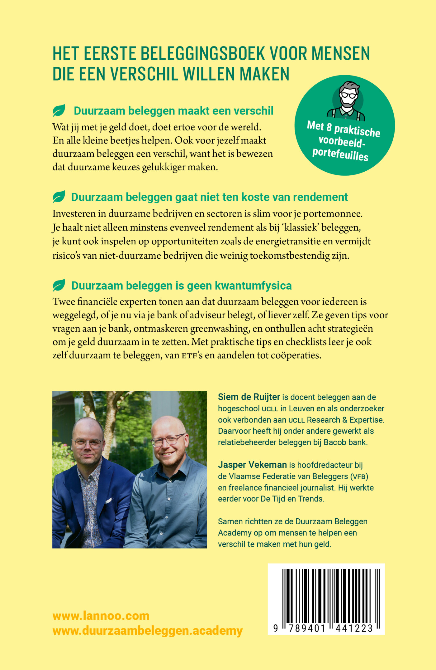 Duurzaam beleggen achterkant