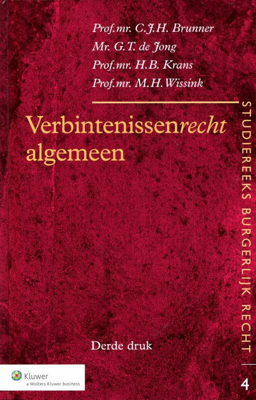 boekenbalie_9789013078534_cover Verbintenissenrecht algemeen / Studiereeks burgerlijk recht / 4