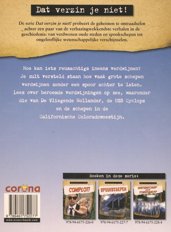 Spookschepen / Dat verzin je niet! achterkant