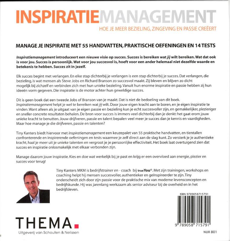 Inspiratiemanagement achterkant