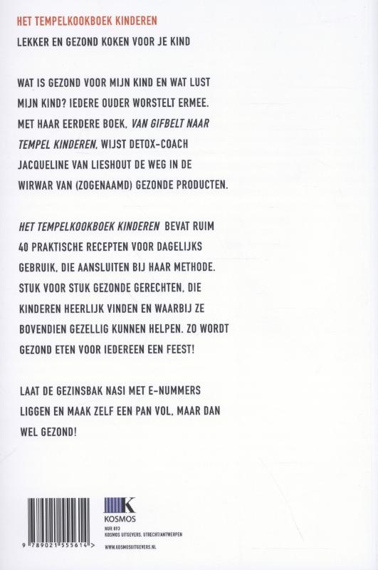 Het tempelkookboek kinderen achterkant