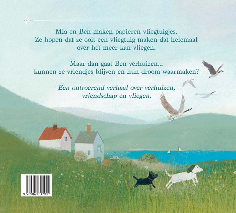 Papieren vliegtuigjes achterkant