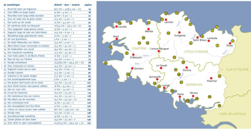 Wandelen in Bretagne achterkant