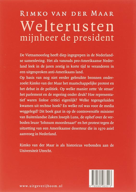 Welterusten mijnheer de president achterkant