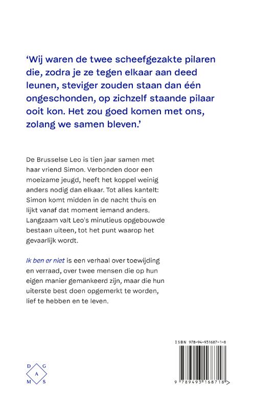 Ik ben er niet Ik ben er niet achterkant