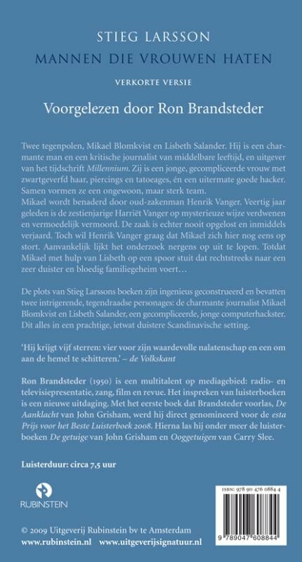 Mannen die vrouwen haten achterkant
