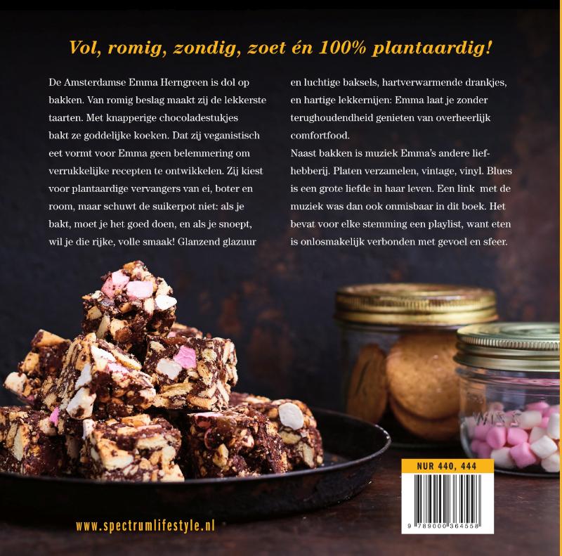 Funky Vegan Bakboek achterkant