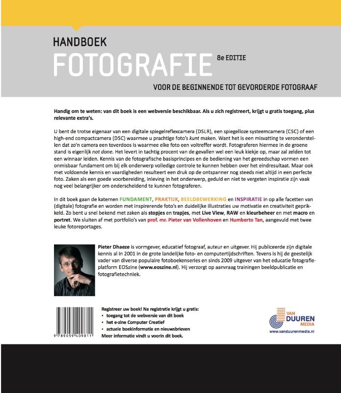 Handboek fotografie achterkant