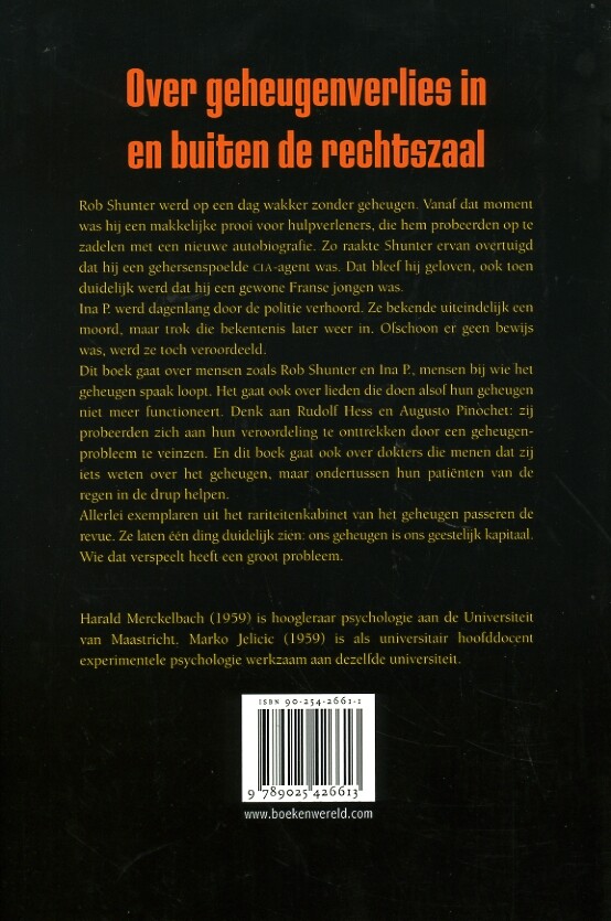 Hoe een CIA-agent zijn geheugen hervond en andere waargebeurde verhalen achterkant