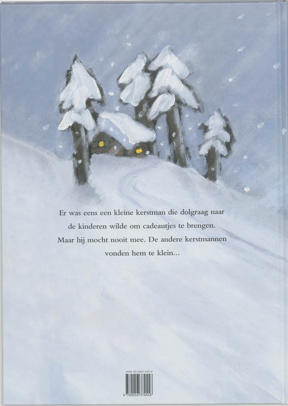 De kleine kerstman achterkant