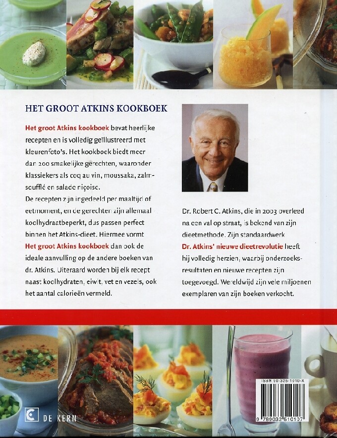 Het groot Atkins kookboek achterkant