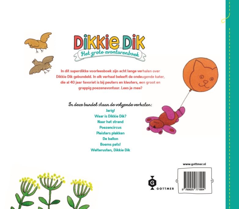 Het grote avonturenboek / Dikkie Dik achterkant