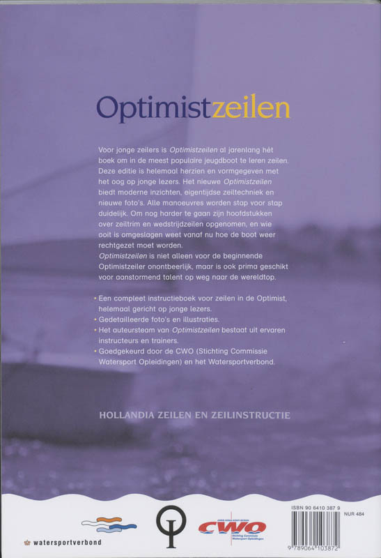 Optimistzeilen achterkant