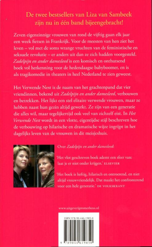 Zadelpijn en ander damesleed ; Het verwende nest Zadelpijn en ander damesleed ; Het verwende nest achterkant