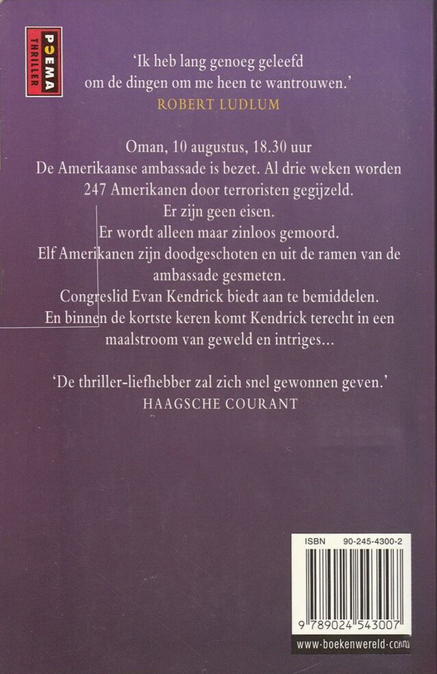 De Icarus Intrige achterkant