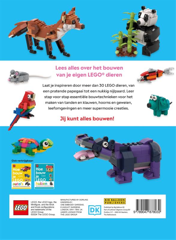 Hoe bouw je LEGO dieren / LEGO achterkant