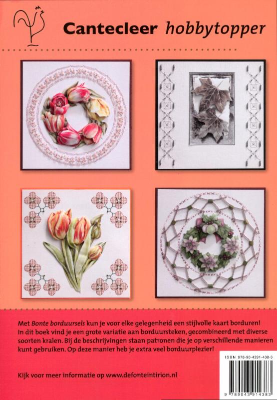 Bonte borduursels / Cantecleer hobbytopper Bonte borduursels / Cantecleer hobbytopper achterkant