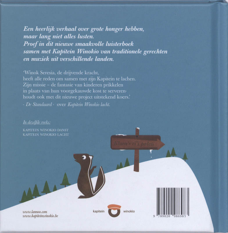 Kapitein Winokio Proeft + Cd achterkant