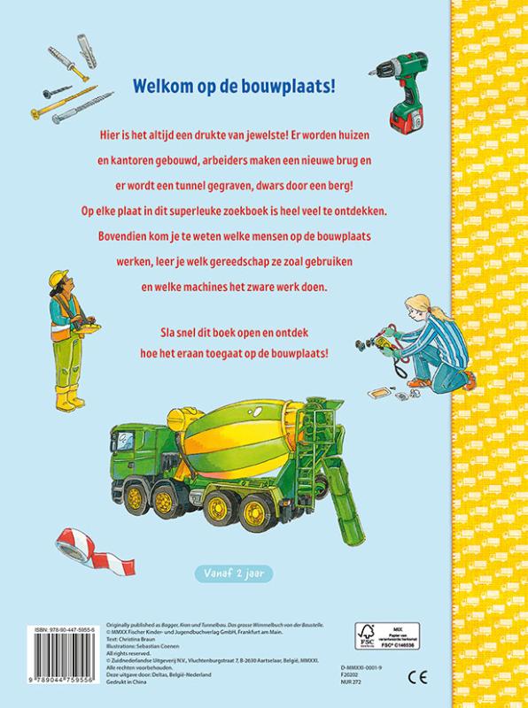 Op de bouwplaats / Kijk- en zoekboek achterkant