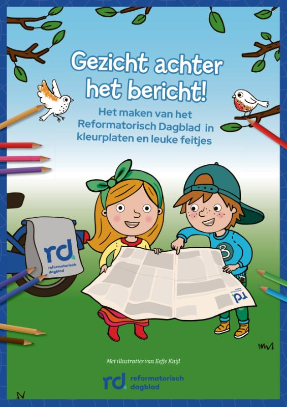 Gezicht achter het bericht kleurboek