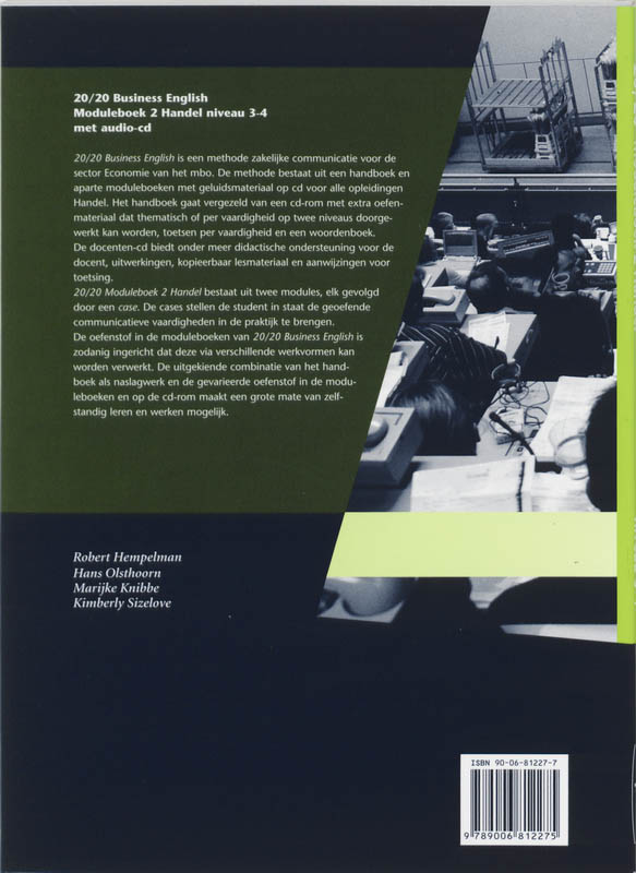 20/20 English for business / Moduleboek 2 Handel + CD achterkant