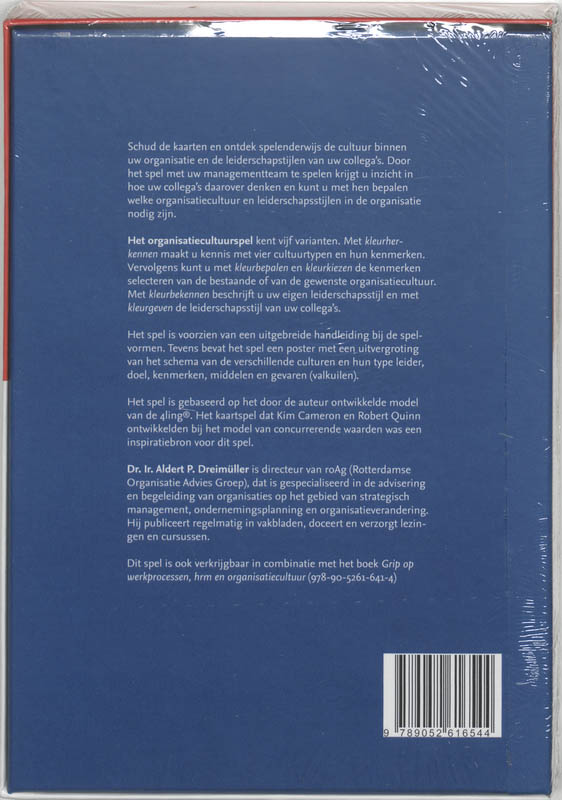 Het organisatiecultuurspel Het organisatiecultuurspel achterkant