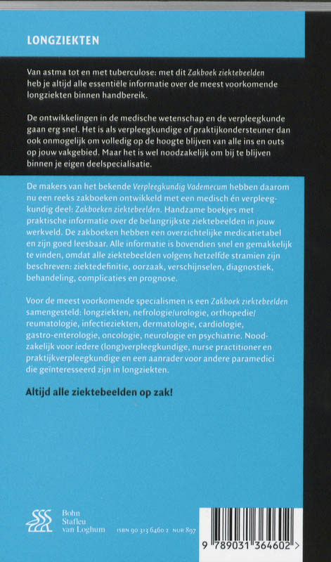 Zakboek ziektebeelden Longziekten / Zakboek Ziektebeelden achterkant