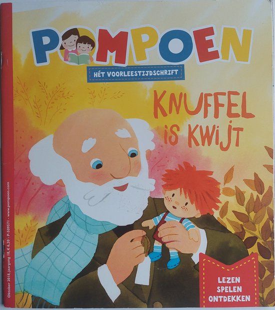 Pompoen, het voorleestijdschrift. Knuffel kwijt.