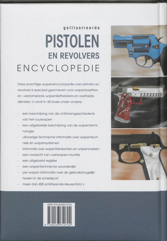 Geillustreerde pistolen en revolvers encyclopedie achterkant