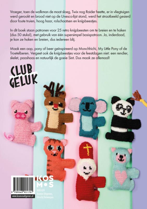Knijpbeestjes breien & haken met Club Geluk achterkant